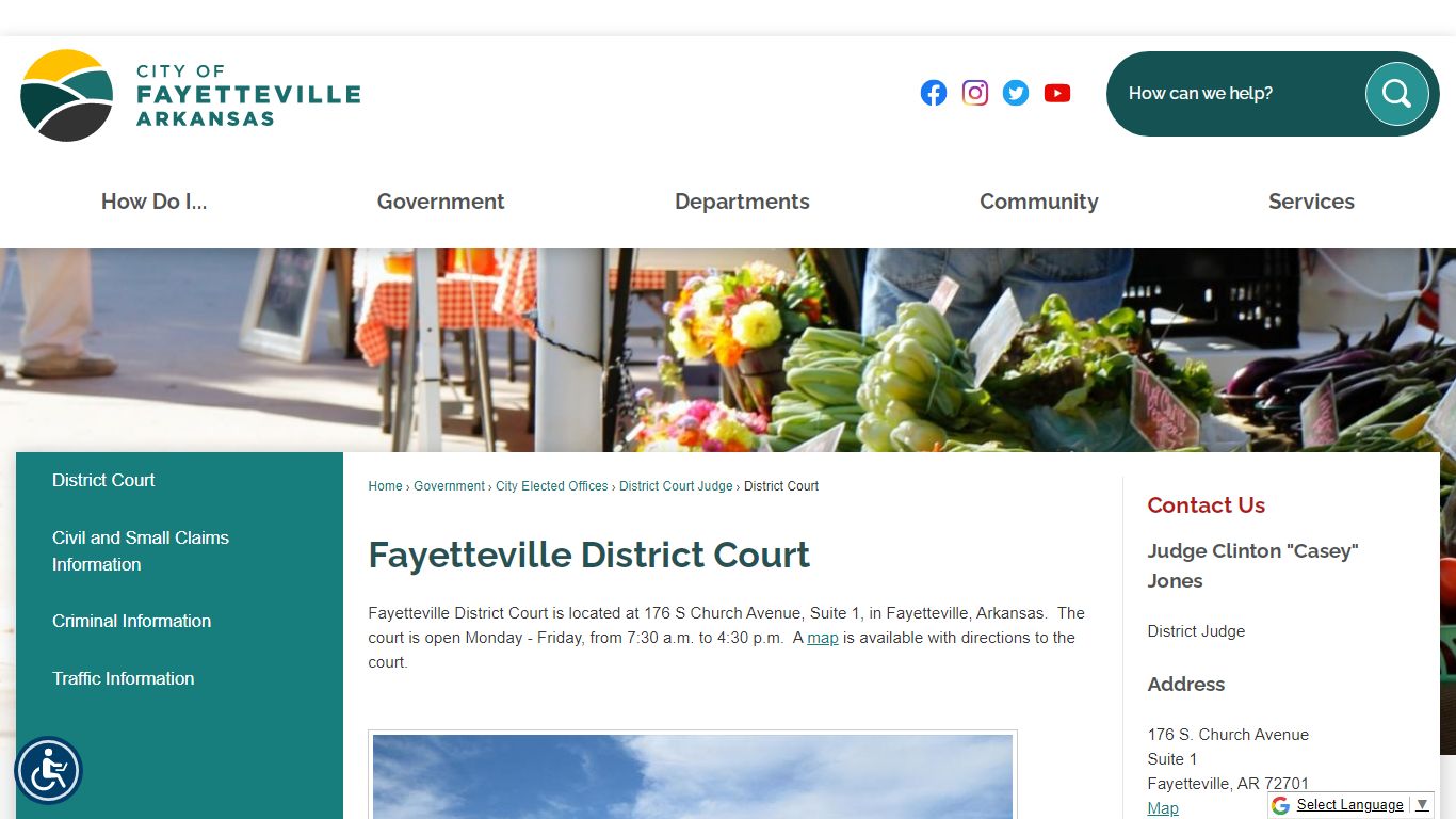 Fayetteville District Court | Fayetteville, AR - Official Website